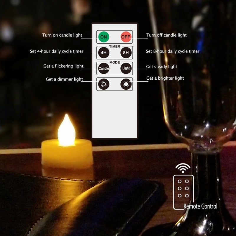 QIDEA Waterproof Outdoor Flameless LED Candles - with Remote and Timer Realistic Flickering Battery Operated Electric Plastic Resin Pillar Candles for Christmas Decoration 3-Pack 3â€x6â€ - Image 3